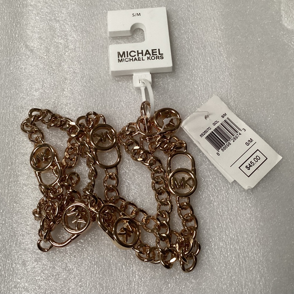 Michael Kors Metal Chain New With Tag (Size S/M)